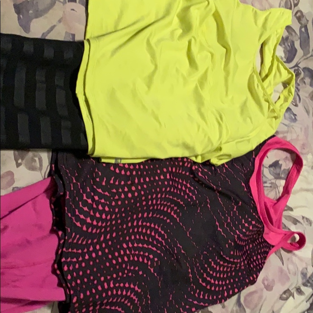 Gym workout leggings and tops